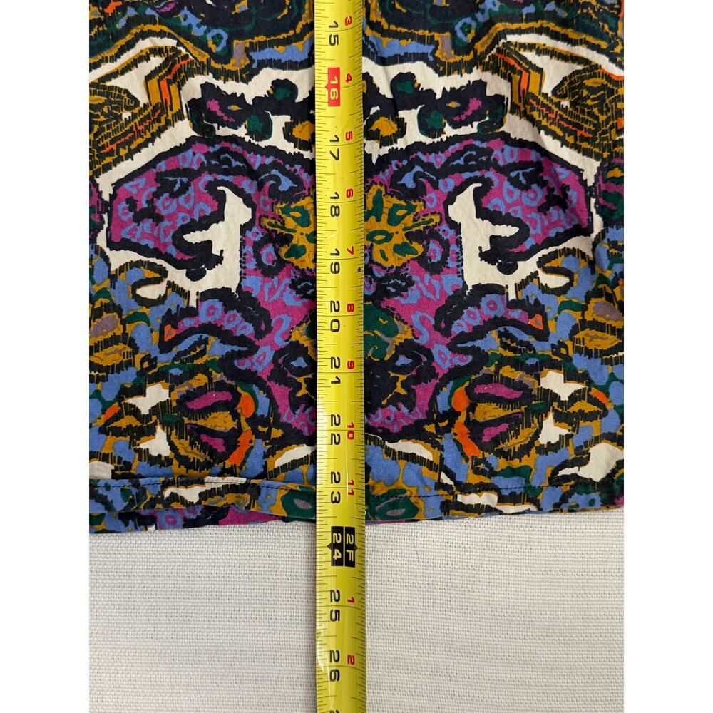 Cleobella Felicia Blouse In Mosaic Ikat Long Puff Sleeve Boho Colorful Size med - Picture 6 of 7